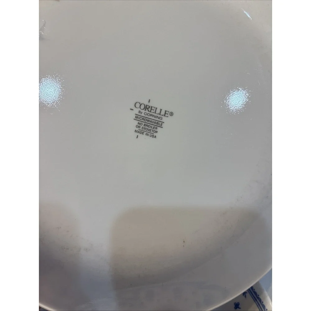 Set of 5 Corelle Morning Blue Floral 10.25